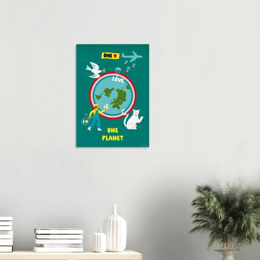 One Love One Planet - Green Poster