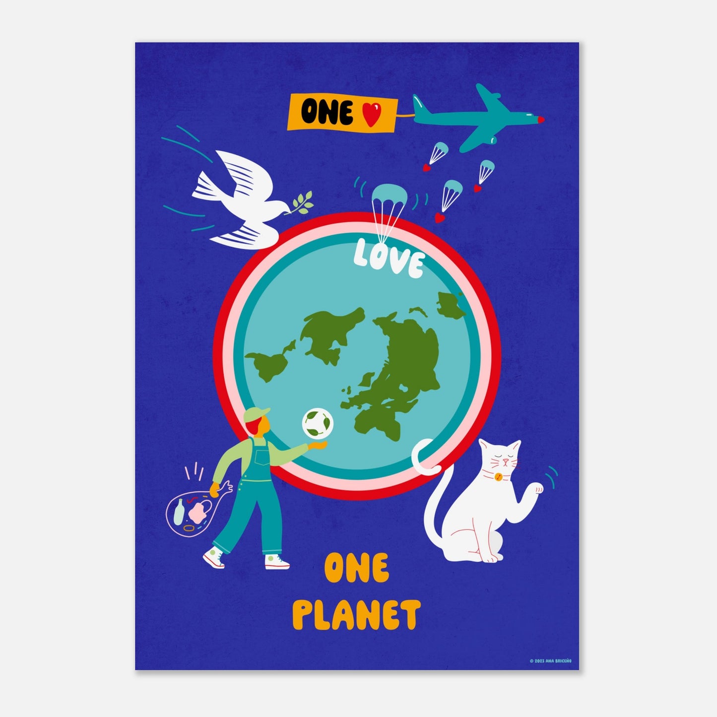 One Love One Planet - Violet Poster