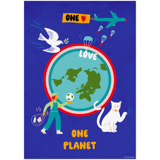 One Love One Planet - Violet Poster