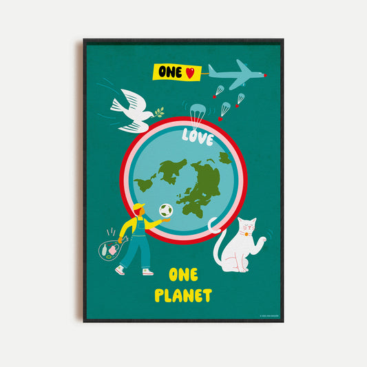 One Love One Planet - Green Poster