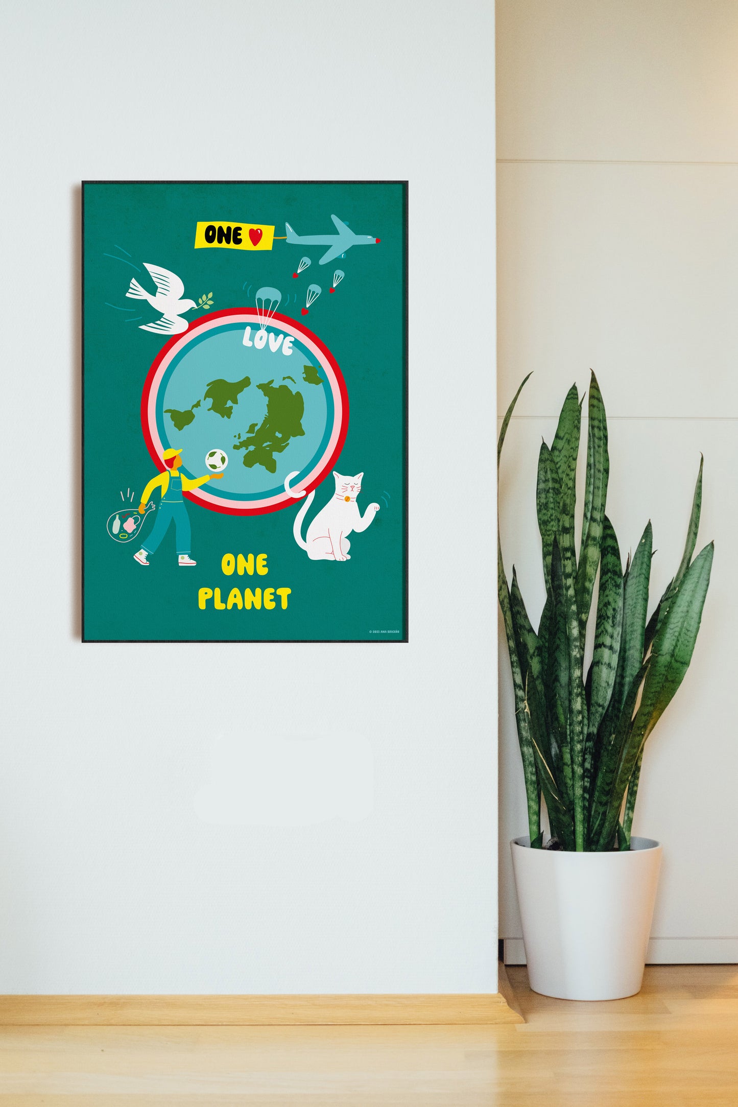 One Love One Planet - Green Poster