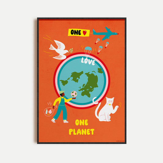 One Love One Planet - Orange Poster