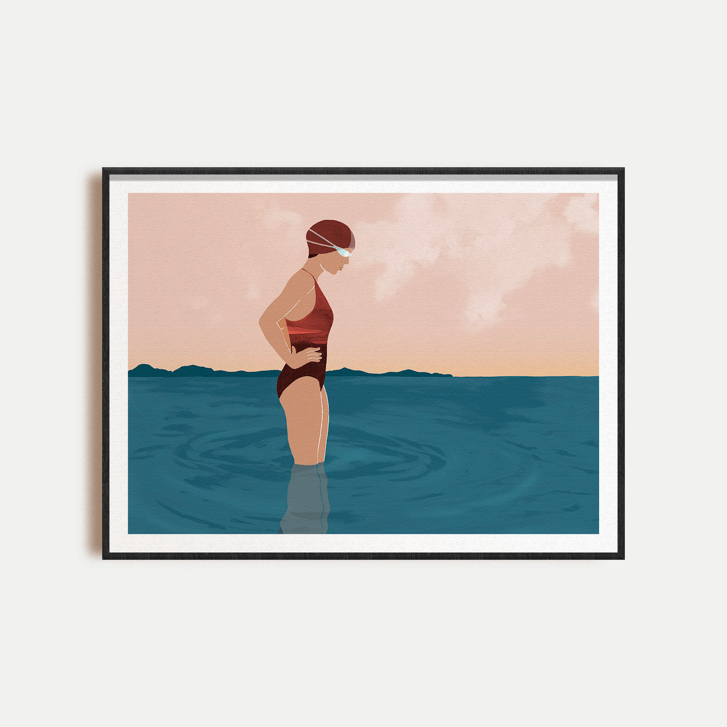Swimmer Art Print