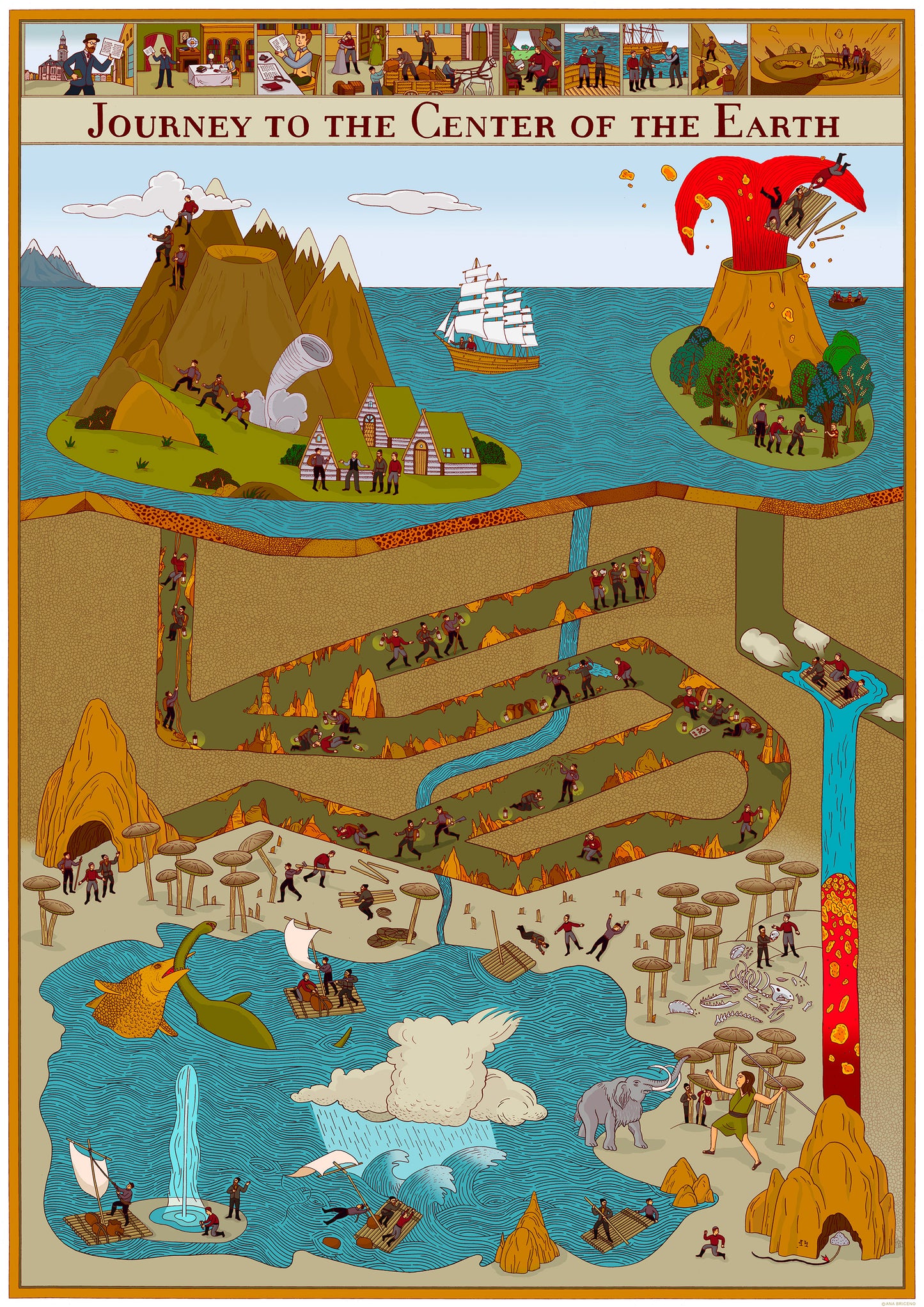 Journey to the Center of the Earth Poster