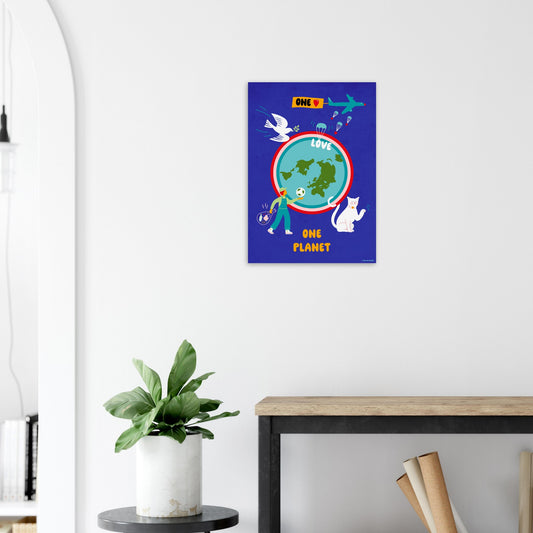 One Love One Planet - Violet Poster