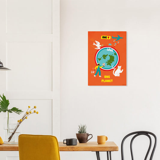 One Love One Planet - Orange Poster
