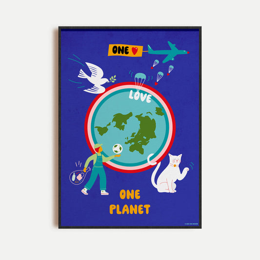 One Love One Planet - Violet Poster