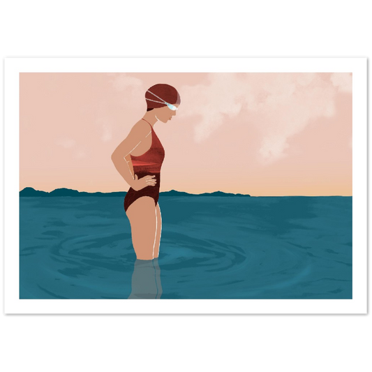 Swimmer Art Print